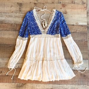 Free People | Ivory Dusk Til Dawn Dress